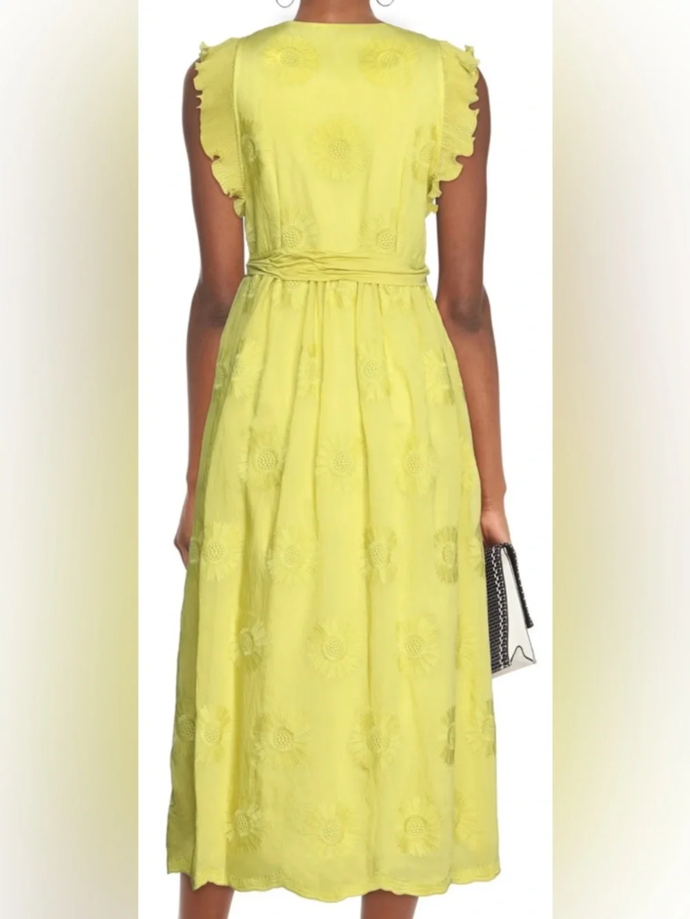 kate spade Bloom Organza Midi Dress   Size 6 - Picture 3 of 8